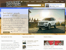 Tablet Screenshot of explorerfanklub.org.pl